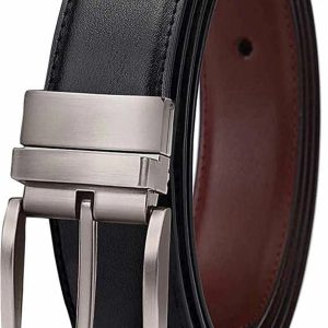 men casual, party, formal, evening black, brown texas leatherite, artificial leather reversible belt